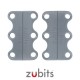 Zubits® Grigio - Lacci magnetici - misura 1