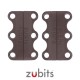 Zubits® Marrone - Lacci magnetici - misura 1