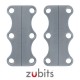 Zubits® Grigio - Lacci magnetici - misura 3