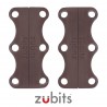 Zubits® Marrone - Lacci magnetici - misura 3